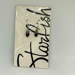 starfish project silvertone earrings NWT
